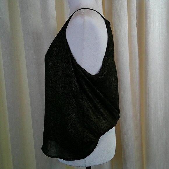 Calvin Klein Sheer Black Halter Tank in size M - Picture 4 of 6